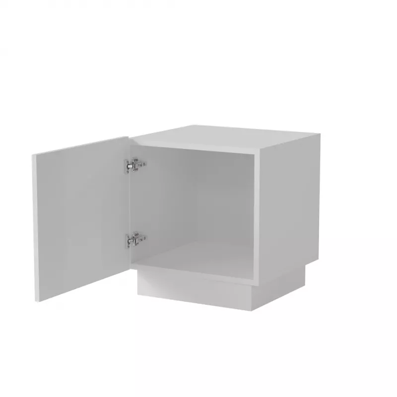 Naktinis staliukas Cama 2 vnt. LIVERTI 45x42x47 cm baltas MDF/drožlių plokštė