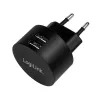 USB lizdo adapteris LogiLink PA0218 2x USB prievadai greitam įkrovimui 10,5 W
