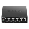 D-Link DGS-1005P/E tinklo jungiklis Nevaldomas Gigabit Ethernet (10/100/1000) Power over Ethernet (PoE) Juoda