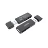 Kortelių skaitytuvas Unitek Y-9327A USB 3.2 Gen 1 Type-A — MicroSD/SD, 2 lizdai, 5000 Mbit/s, juodas