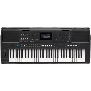 Klaviatūra YAMAHA PSR-E483 — 61 klavišo nešiojama aranžerio klaviatūra su lietimo jautrumu ir USB-MIDI