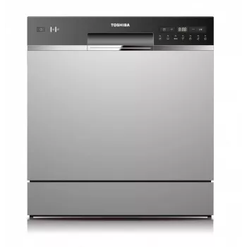 Įmontuojama indaplovė Toshiba DW-08T2EE(S)-PL — 8 vietų komplektai, F energijos klasė, 49 dB, 55×59×50 mm
