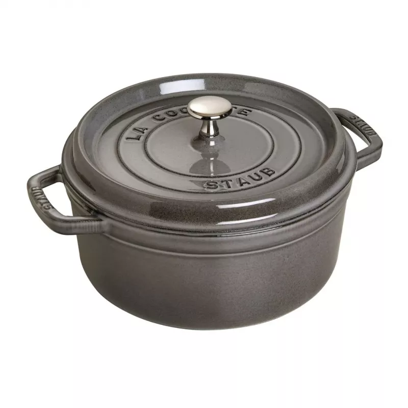 Staub 40509-312-0 puodas 5,25 l apvalus grafito spalvos, pilkas