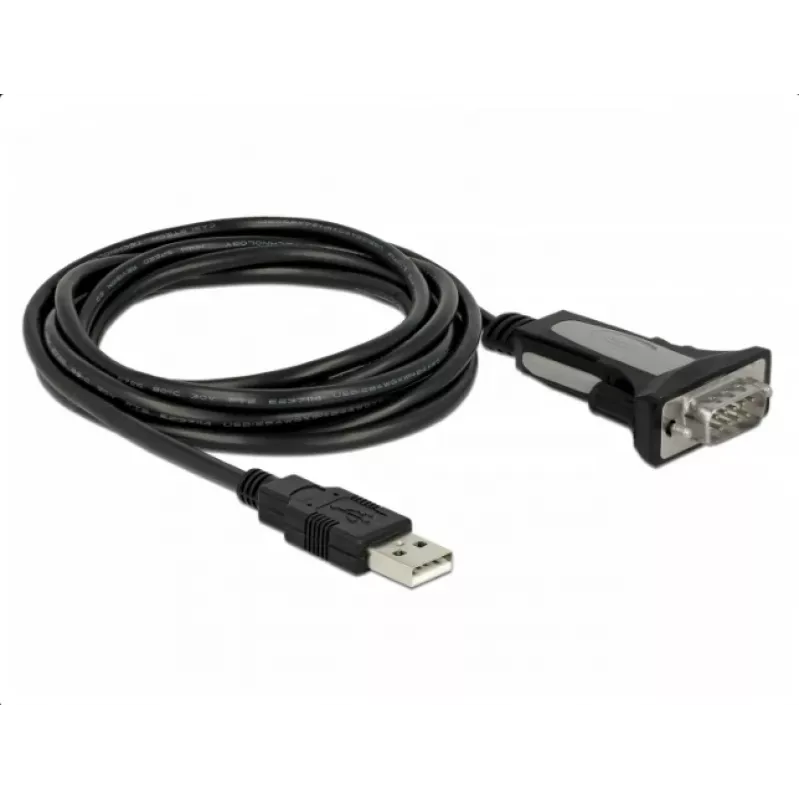 DELOCK USB 2.0 Type-A į 1x serijinis RS-232 DB9 adapteris 3 m