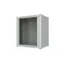 19 colių 12U stovo sieninis laikiklis Pro 600 x 450 x 645mm - baltas
