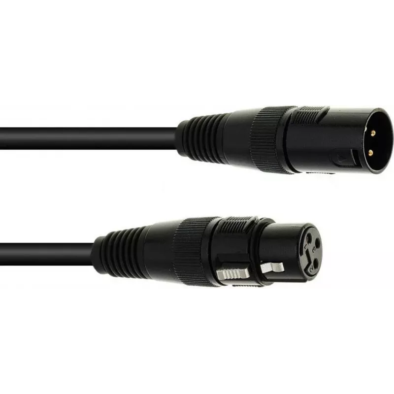 DMX kabelis 3 m EUROLITE XLR 3 kontaktų apšvietimo valdymui