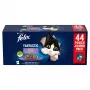 Šlapias kačių ėdalas Purina Nestlé Felix Fantastic Mix želė daugiapaketė pakuotė 44 x 85 g, suaugusioms katėms, be glitimo