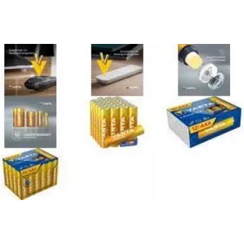 Šarminės AAA baterijos Varta Longlife Cube 12 vnt. pakuotė (modelis 04103 301 132)