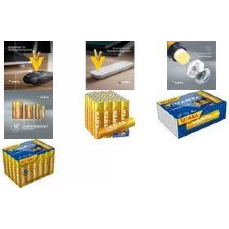 Šarminės AAA baterijos Varta Longlife Cube 12 vnt. pakuotė (modelis 04103 301 132)