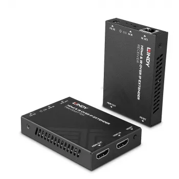 „Lindy“ HDMI ir IR plėstuvas per IP, 1920 x 1080 pikselių, AV siųstuvas ir imtuvas, 150 m, laidinis, juodas, HDCP