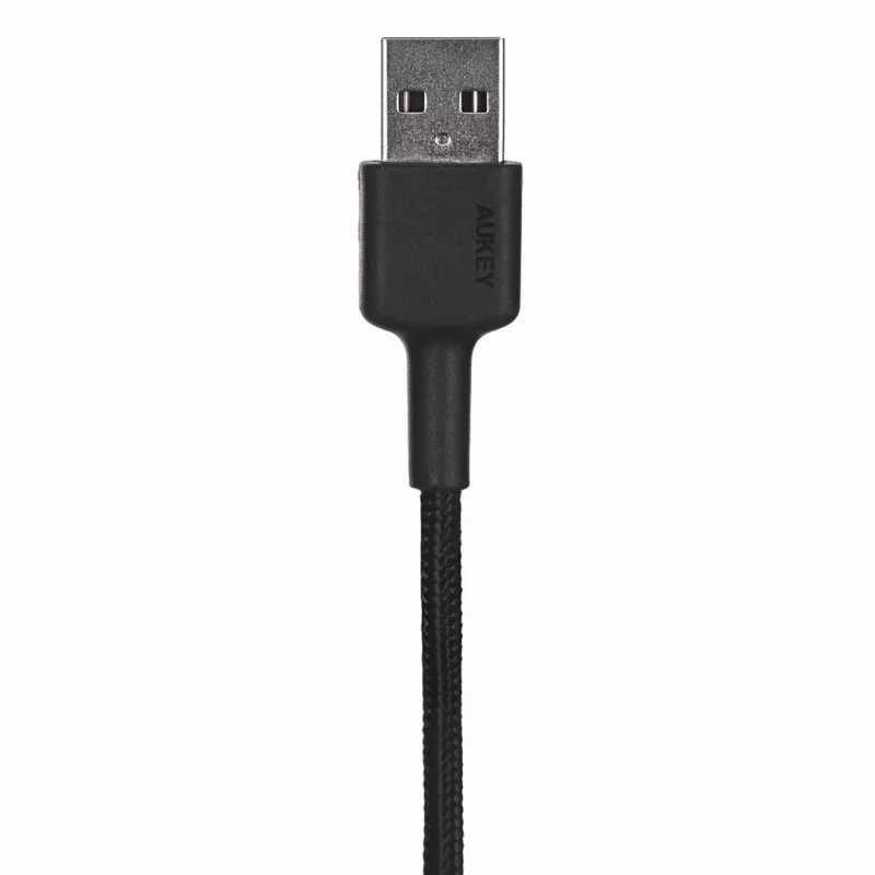 USB A į USB-C laidas AUKEY CB-CD30 0,9 m – juodas, pintas, USB PD 3.0, 0,48 Gbit/s