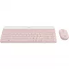 Logitech Slim Wireless Combo MK470 - Klaviatūros ir pelės rinkinys - Belaidis - 2,4 GHz - QWERTY - rožinis (920-011314)