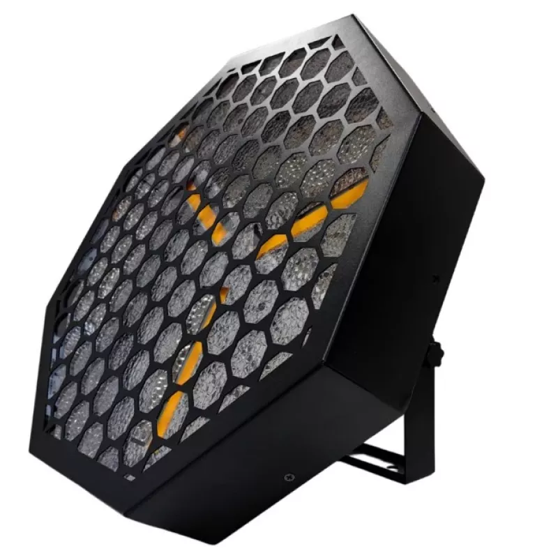LED prožektorius Light4Me LUMEN OCTO retro dizainas — 200W, 51 šviesos diodas, Powercon įvestis/išvestis, IP20, aliuminio korpusas