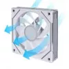 Kompiuterio korpuso ventiliatorius Lian Li Uni Fan 12RSLIN3W 120 mm Baltas, 12 V, 0,2–2100 RPM, 2,66 mmH2O, FDB