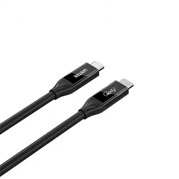 USB-C laidas Unitek C14100ABK01-2M — 2 m, 100W galios tiekimas, 40 Gbps duomenų