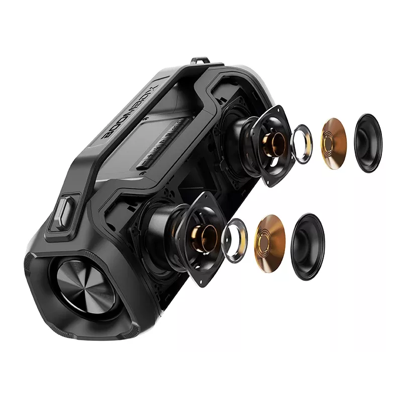 Stereo nešiojamas garsiakalbis TRACER BigBoy TWS Bluetooth 40W RMS, Bluetooth 5.3, 12h baterija, juodas
