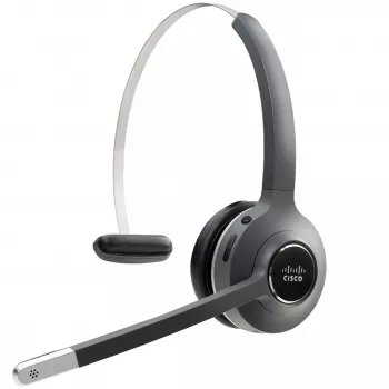 Cisco Headset 561, belaidė vienpusė ausinė DECT su kelių šaltinių baze, skirta JAV ir Kanadai, anglies spalvos, 1 metų ribotos atsakomybės garantija (CP-HS-WL-561-M-EU=)