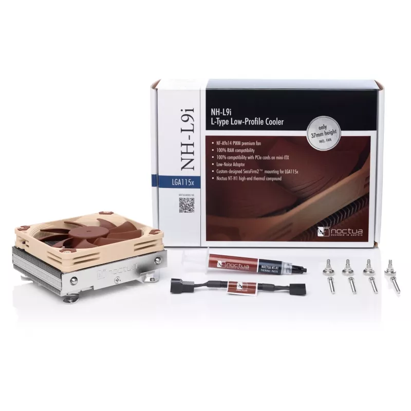 Noctua NH-L9i procesoriaus aušintuvas 9,2 cm smėlio, rudos, sidabrinės spalvos