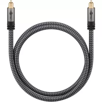 Plus Toslink kabelis (juoda/sidabrinė, 5 metrai)