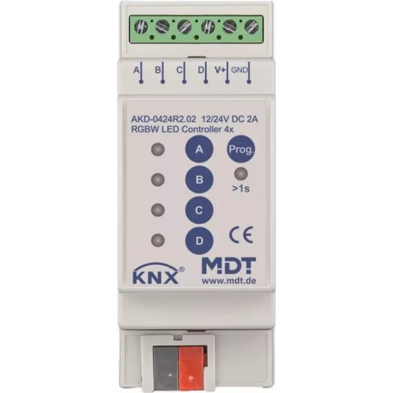 MDT AKD-0424R2.02 LED valdiklis RGBW 4 kanalų (AKD-0424R2.02)