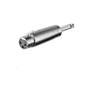 Microconnect XLRFJ laido lyties keitiklis XLR (3 kontaktų) 6,35 mm (2 kontaktų, mono) sidabrinis