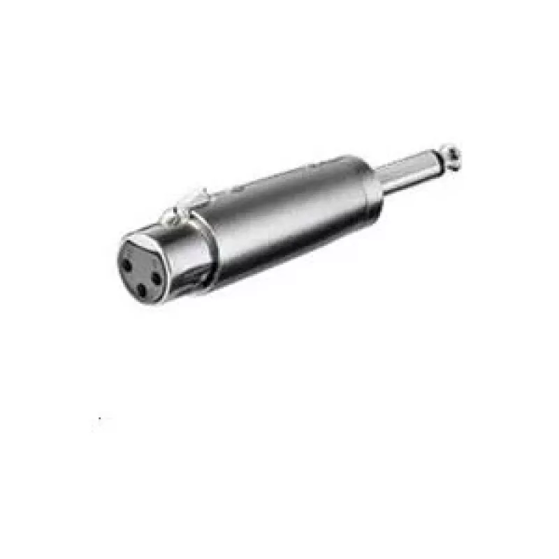 Microconnect XLRFJ laido lyties keitiklis XLR (3 kontaktų) 6,35 mm (2 kontaktų, mono) sidabrinis