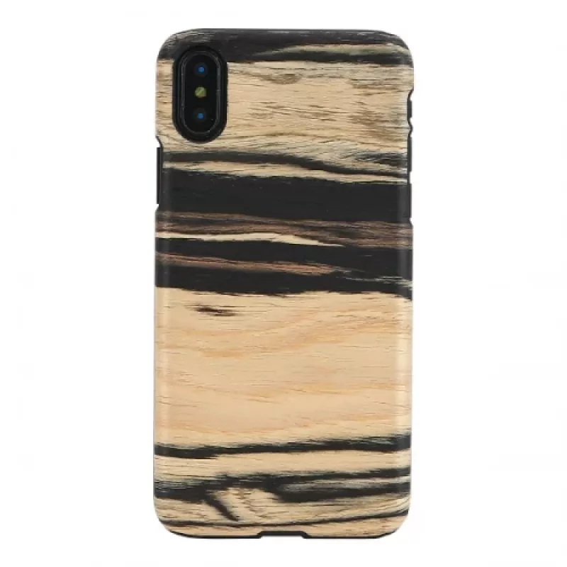 man and wood išmaniojo telefono dėklas iPhone X/XS – baltas ąžuolas juodas