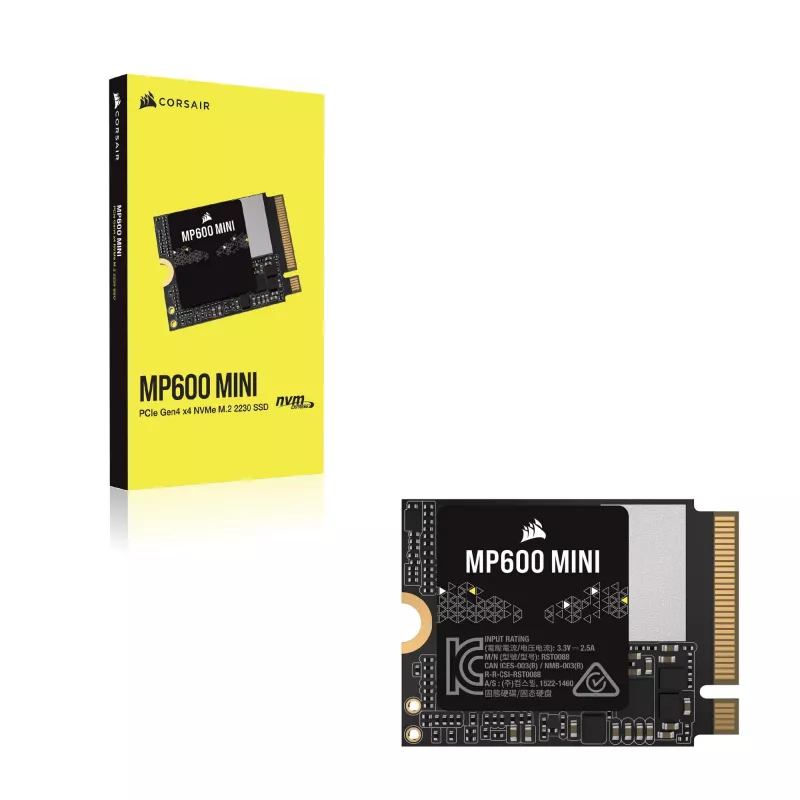 Corsair MP600 Mini - SSD - 2 TB - vidinis - M.2 2230 - PCIe 4.0 x4 (NVMe)