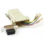 Kabelio lyties keitiklis MicroConnect SAD008 — RJ45 F į DB9 F, smėlio spalvos