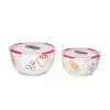 Dubens rinkinys OURSSON BS4781RC/DC apvalus keramikinis 3L baltas 2 vnt.