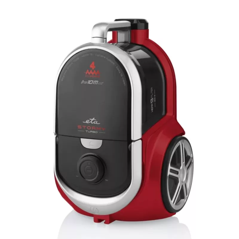 ETA | Dulkių siurblys | ETA351790000 Stormy Turbo | Be maišelio | Galia 800 W | Dulkėms 2,2 L | Juoda/Raudona