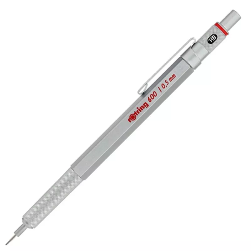 Rotring 1904445 tušinukas, sidabrinis, užsegamas, įtraukiamas tušinukas