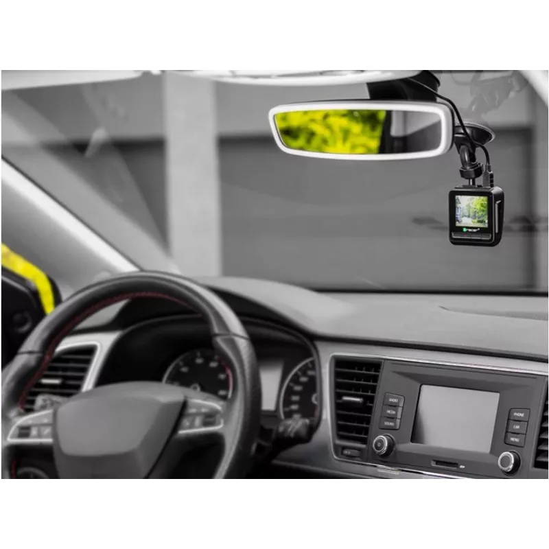 Automobilio vaizdo registratorius Tracer 2.2D FHD TUCANA (G-jutiklis, stovėjimo režimas, judesio detektorius, galinė kamera)