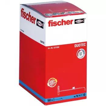 Fischer 537258 sraigtinis inkaras / sieninis kaištis 50 vnt. Varžtų ir kaiščių rinkinys 50 mm