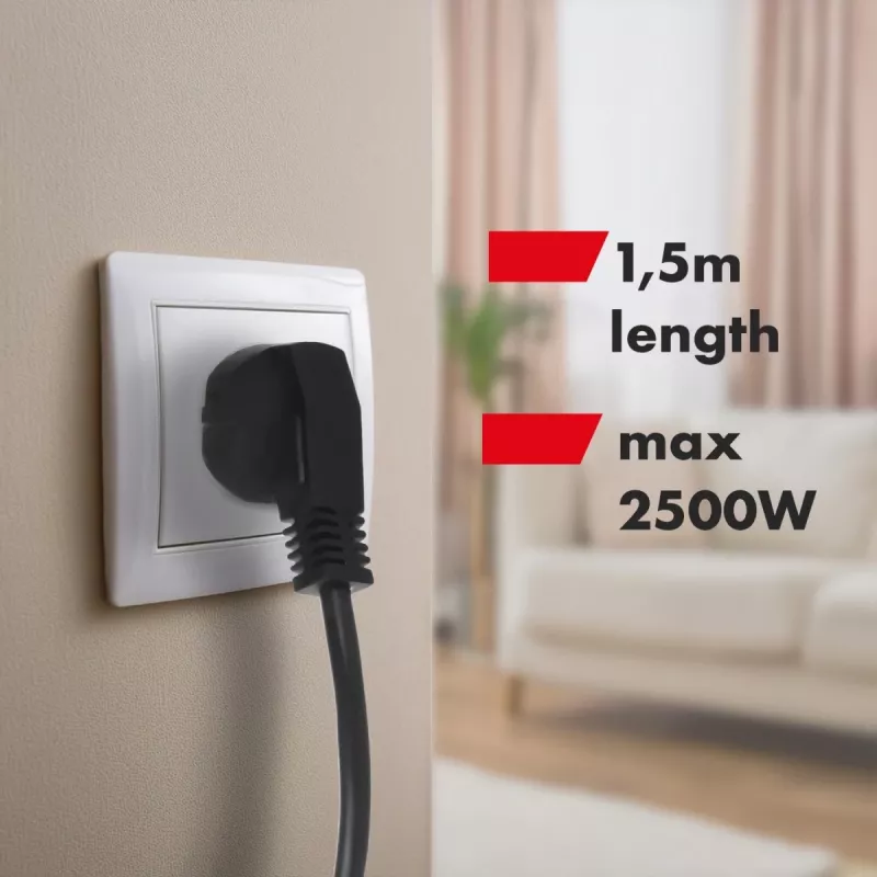 Maitinimo šakotuvas 250 V AC/10 A 1,5 m MCE509 B