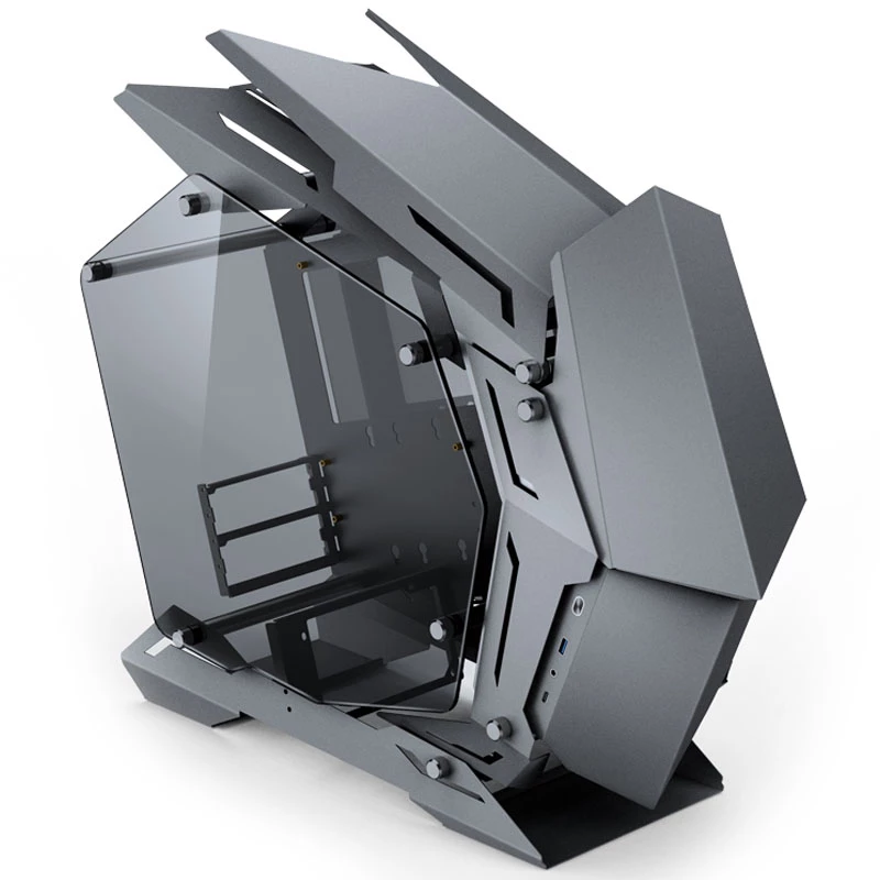 Jonsbo MOD3 Mini Micro-ATX bokšto vitrina, grūdintas stiklas - pilka - bokštas