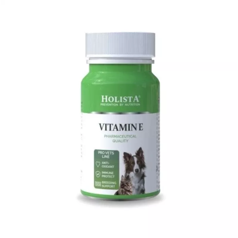 HOLISTA Vitamin E papildai šunims ir katėms - 90 tablečių