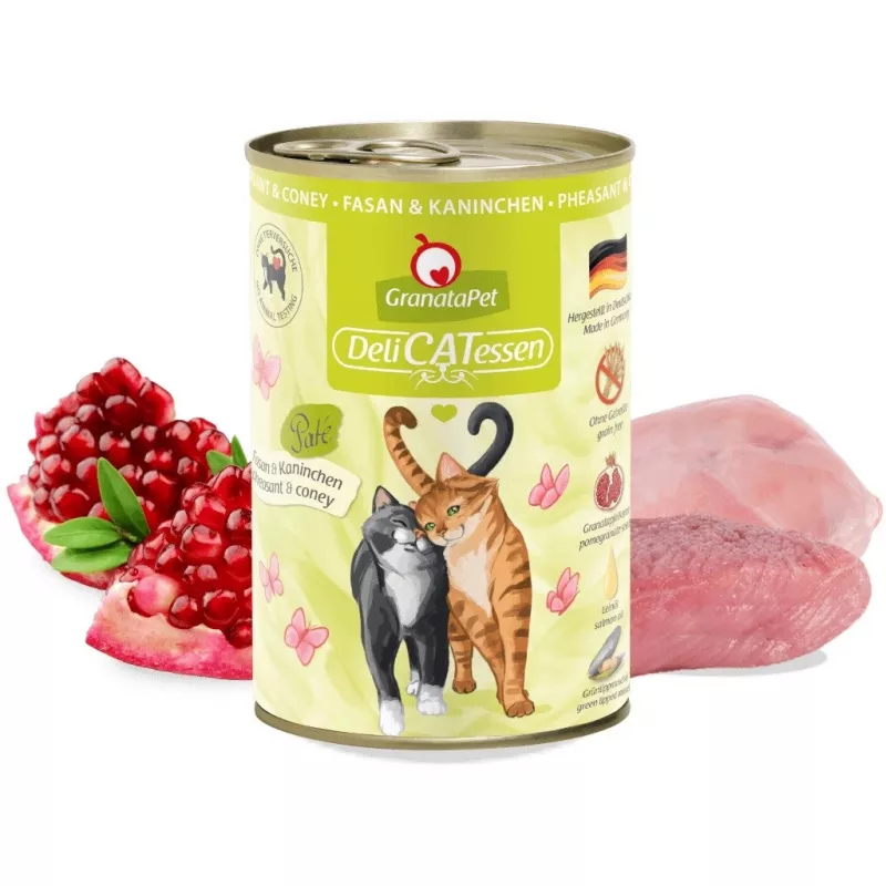 GRANATAPET DeliCATessen Fazanas ir triušis - drėgnas kačių ėdalas - 400g