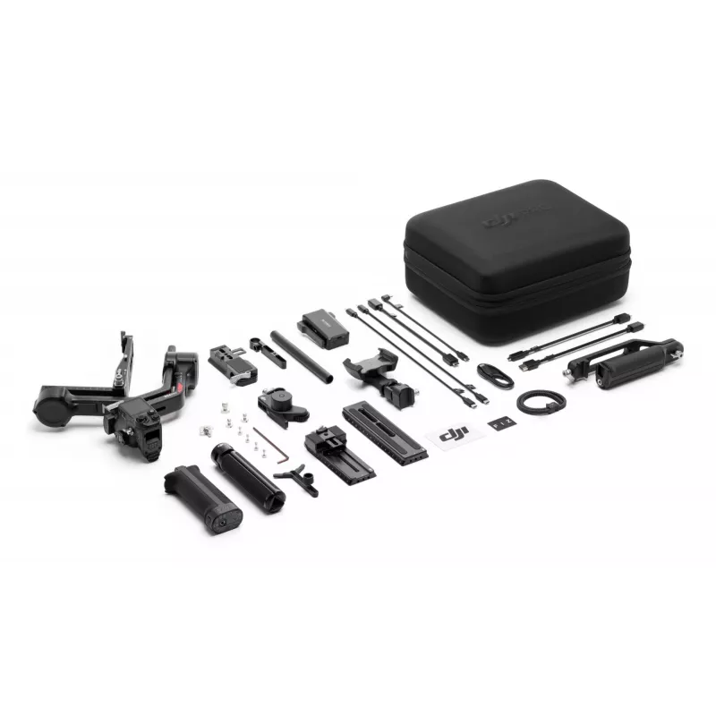Rankinis kameros stabilizatorius DJI RS 4 Pro Combo juodas anglies pluoštas 13h baterija
