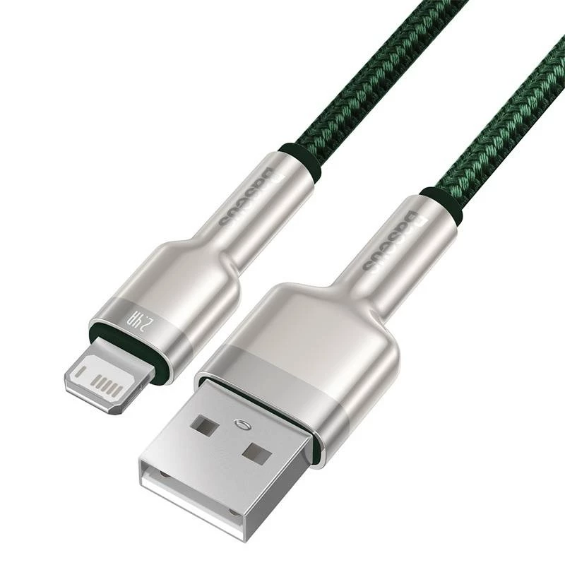 USB-A į Lightning laidas Baseus 1 m, žalias
