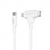HYPER HyperJuice USB kabelis USB 2.0 1,5 m USB C USB C/Lightning baltas