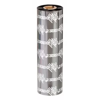 Zebra 2300 Wax terminė juostelė 450 m Juoda