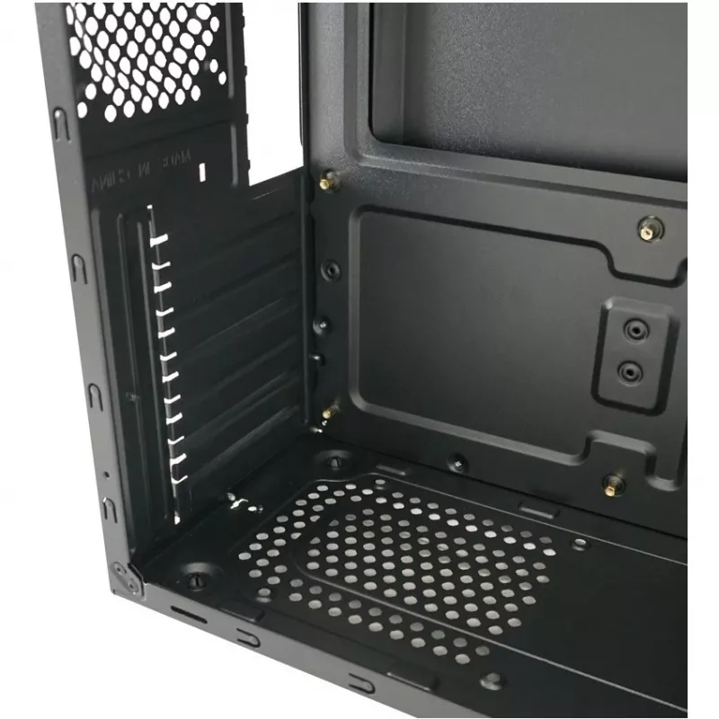 LC Power Classic 7040B - MDT - ATX - be maitinimo šaltinio - Juoda, šlifuotas aliuminis / Juoda - USB/Garsas