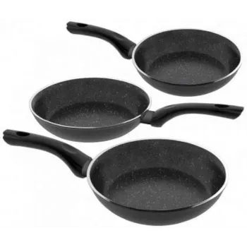 Virtuvės indų rinkinys Jata SF1 182226 — puodai, kurių skersmenys 18 cm, 22 cm, 26 cm
