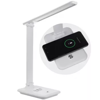 LED stalinė lempa MACLEAN MCE616W 9W su įmontuotu Qi belaidžiu įkrovikliu