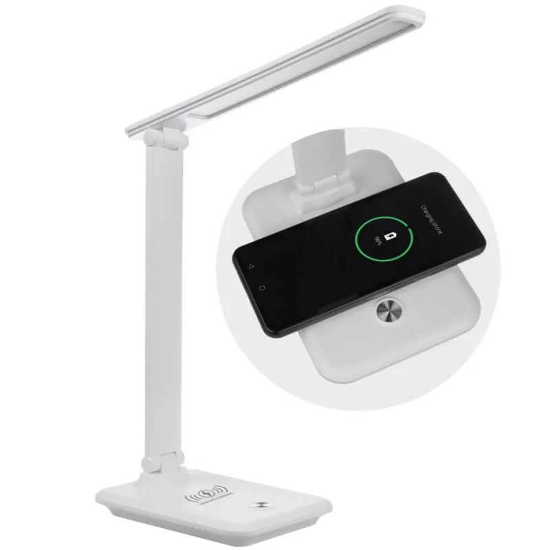 LED stalinė lempa MACLEAN MCE616W 9W su įmontuotu Qi belaidžiu įkrovikliu