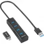 Sharkoon 4044951037582 sąsajų šakotuvas USB 3.2 Gen 1 (3.1 Gen 1) Type-C 5000 Mbit/s juodas (4044951037582)