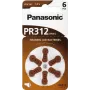 Klausos aparatų baterijos Panasonic PR 312 cinko-oro 170 mAh — 6 vnt. pakuotė