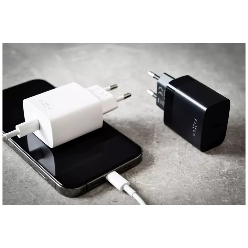 Kelioninis įkroviklis FIXED FIXC20N-C-WH 20W USB-C kompaktiškas tinklo adapteris