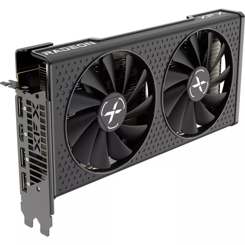 Grafikos plokštė XFX Radeon RX 7600 — 8 GB GDDR6, PCIe 4.0, 128 bitų, 2x DisplayPort 2.1, HDMI 2.1, 2 ventiliatoriai